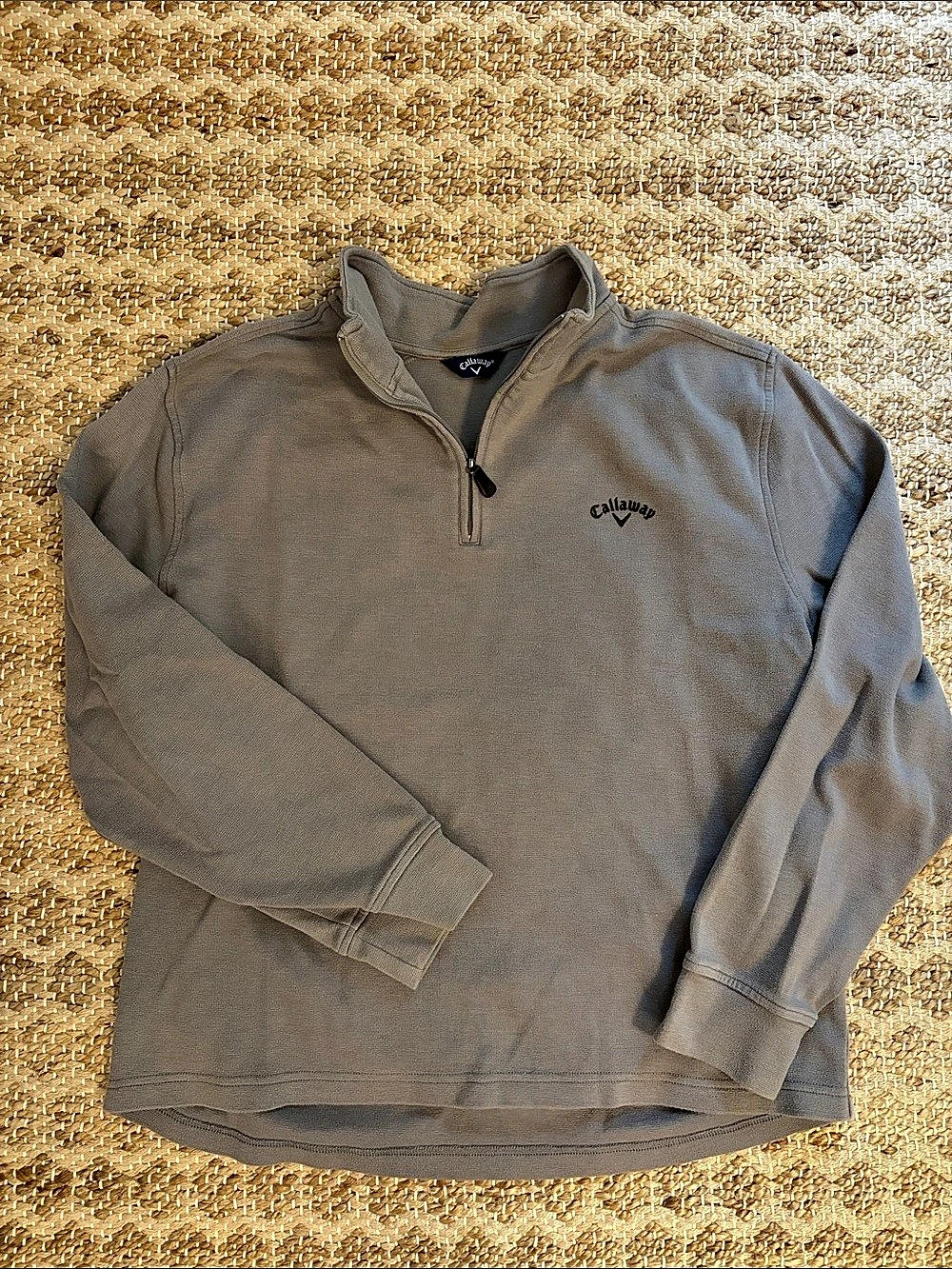 Callaway Men's Quarter Zip Sweatshirt in Gray Size L